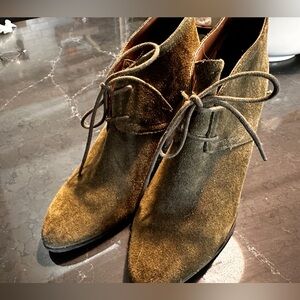 Franco Sarto Green Suede Bootie